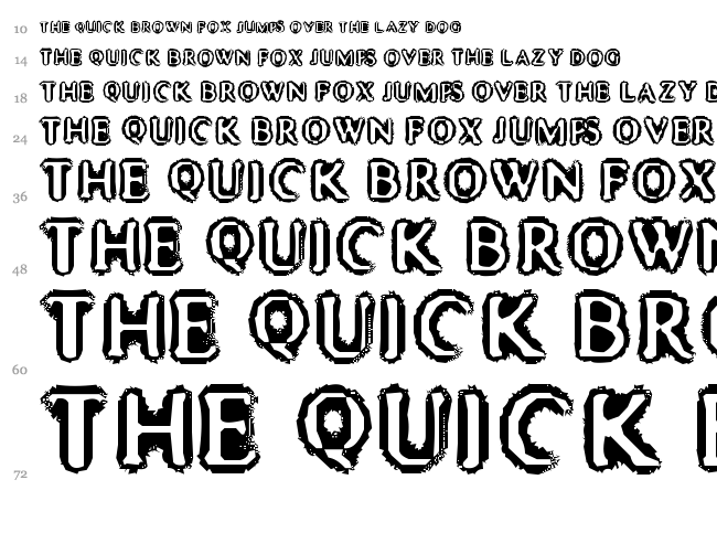 Mister Haddaris font waterfall