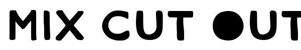 Mix Cut Outs font