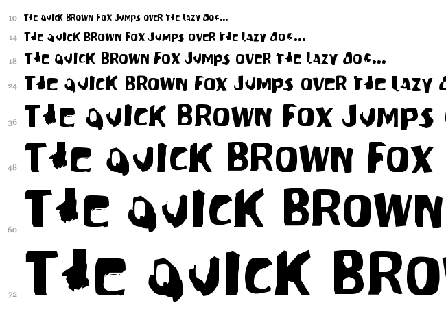 Modern Conformist font waterfall