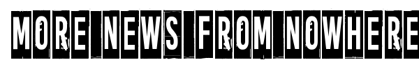More news from nowhere font