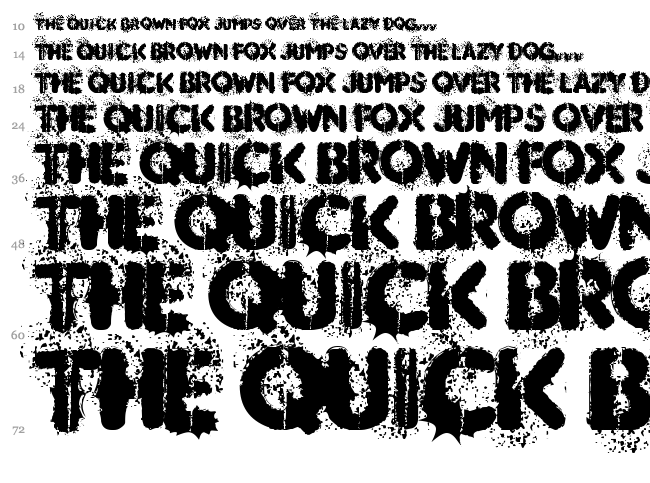 Mudshake 83 font waterfall