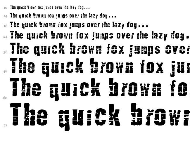 Mutante font waterfall