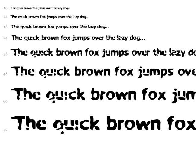 My Biopsy font waterfall