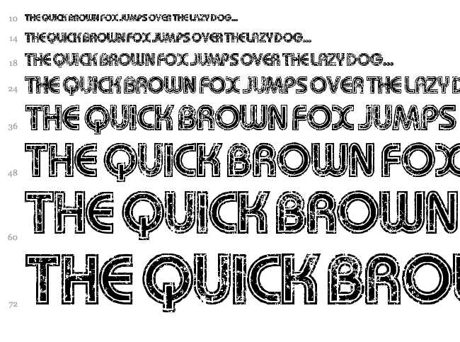 My Girl Is Retro font waterfall