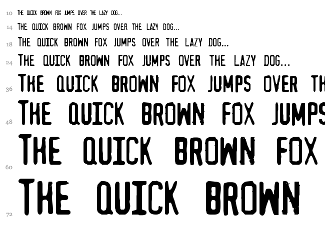 MythBusters font waterfall