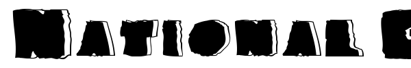 National Granite font