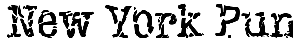 New York Punk font