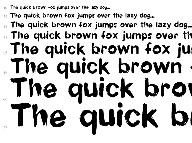 Newrotic font waterfall