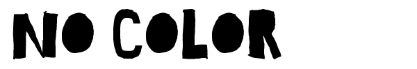 No Color font