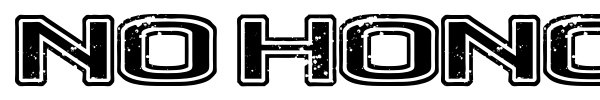 No Honor Roll font preview