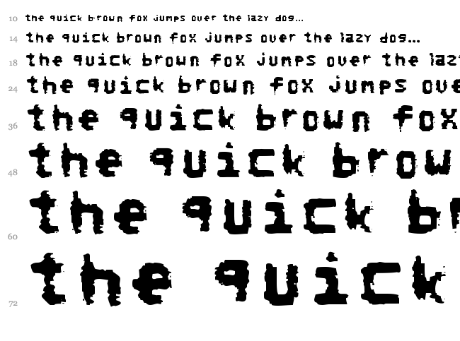 No Refunds font waterfall