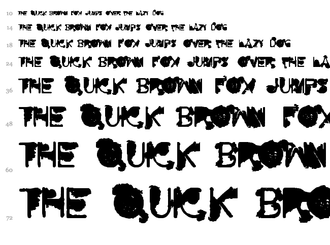 NoFutur font waterfall