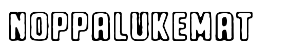 Noppalukemat font