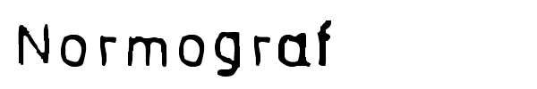 Normograf font