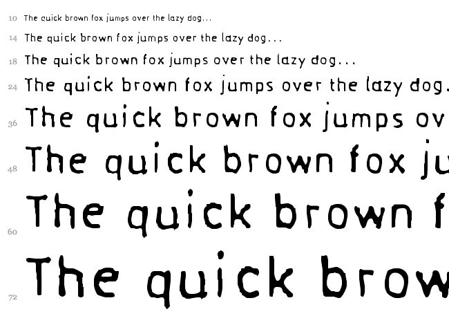 Normograf font waterfall