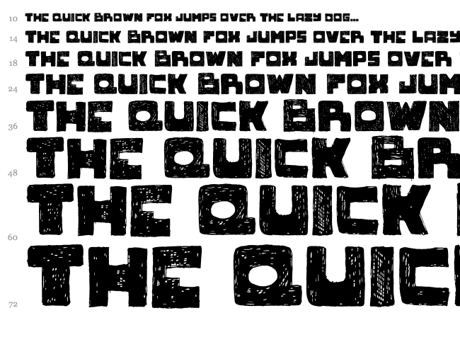 Novlang font waterfall