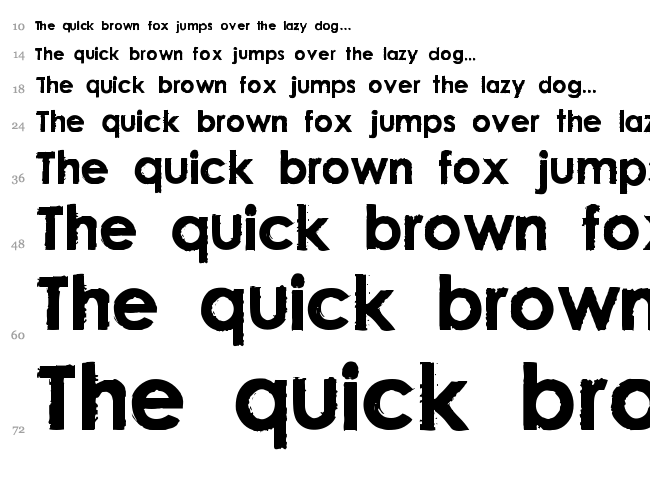 Nu Century Gothic font waterfall