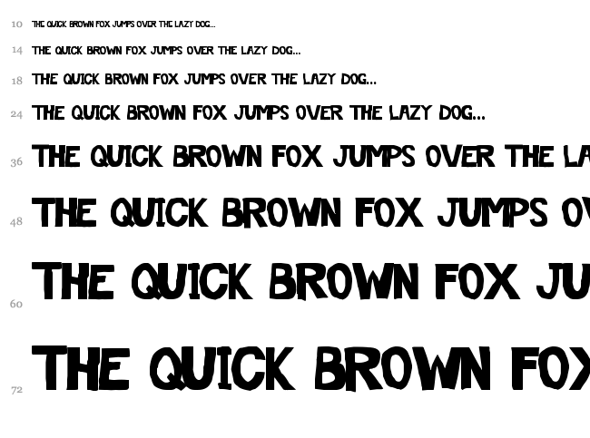 Off The Drugs font waterfall
