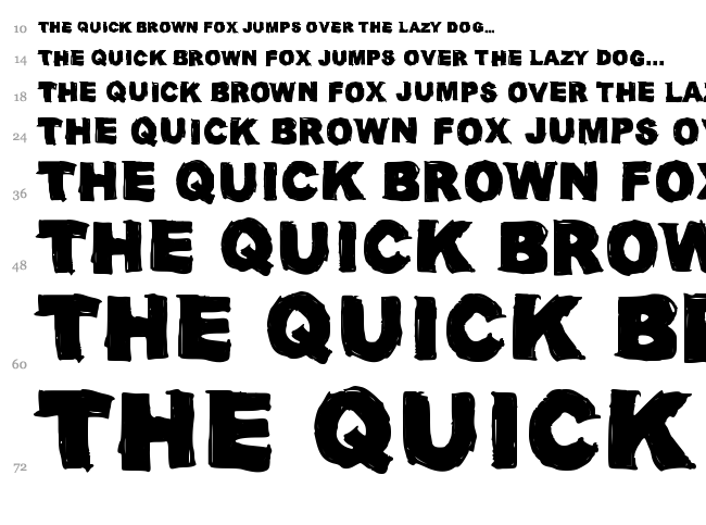 Oil Makes You Run (Faster) font waterfall