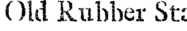 Old Rubber Stamp font