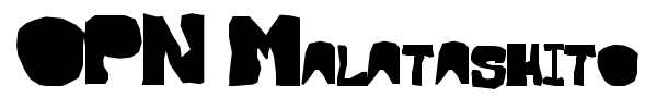 OPN Malatashito font
