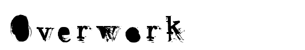 Overwork font