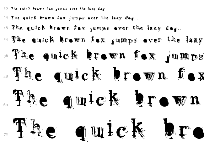 Overwork font waterfall