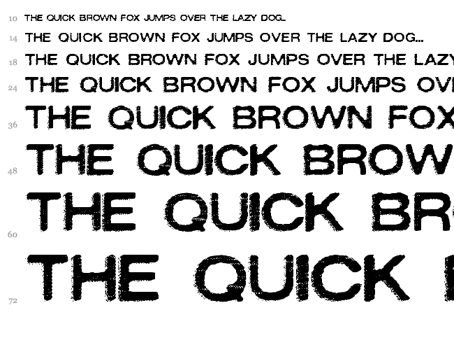 Oxidisaster font waterfall