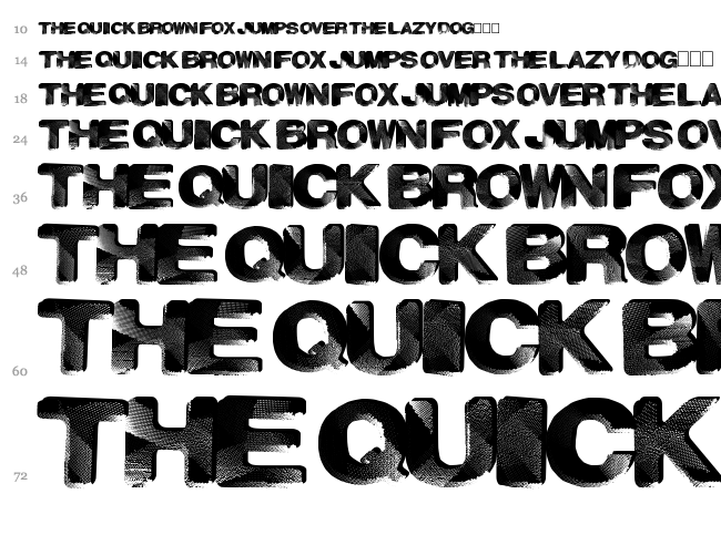 Paint Night font waterfall