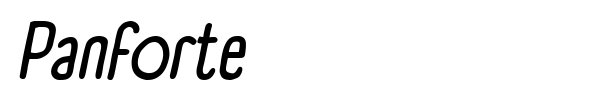 Panforte font