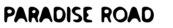Paradise Road font preview