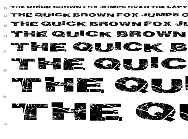 Particle Physics font waterfall