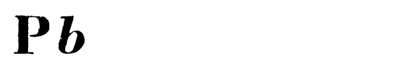 Pb font