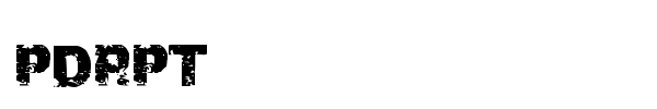 PDRPT font
