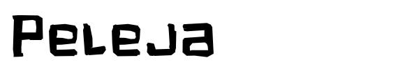 Peleja font