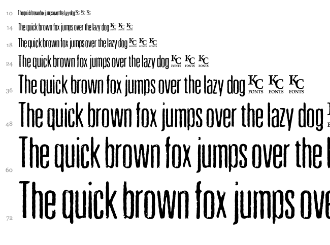 Pewter font waterfall