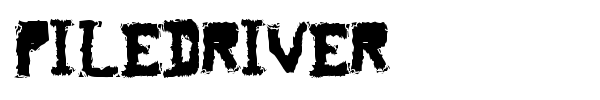 Piledriver font