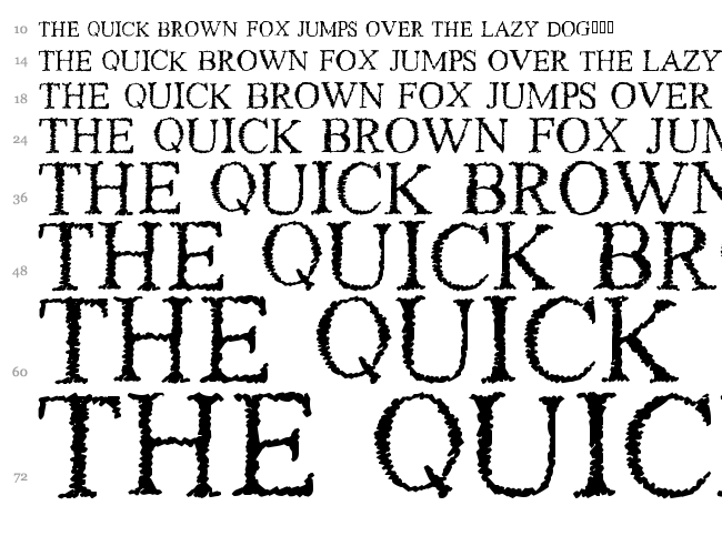 Piracy font waterfall