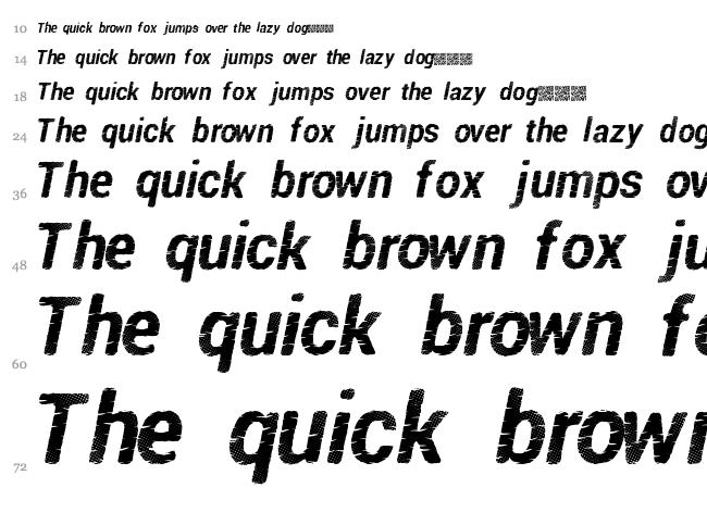 Pirate Disco font waterfall