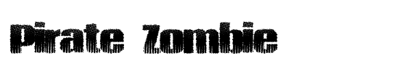 Pirate Zombie font preview