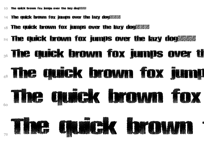 Pirate Zombie font waterfall