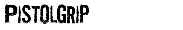 Pistolgrip font preview