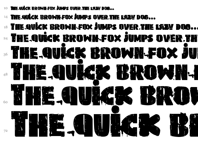 PK&co font waterfall