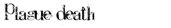 Plague Death font