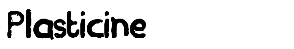 Plasticine font