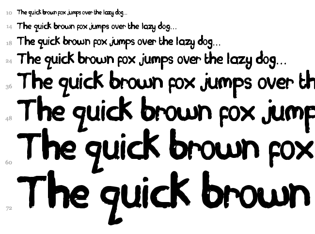 Plasticine font waterfall