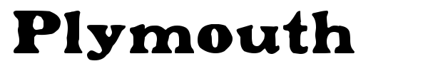 Plymouth font