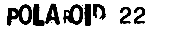 Polaroid 22 font