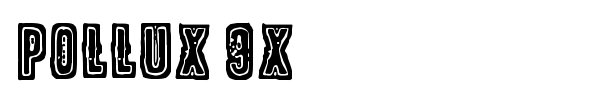 Pollux 9x font preview