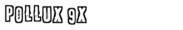 Pollux 9x font preview